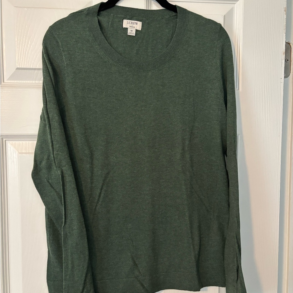 J. Crew Teddie Forest Green Knit